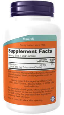 Now Foods Potassium Citrate 99mg 180 cap