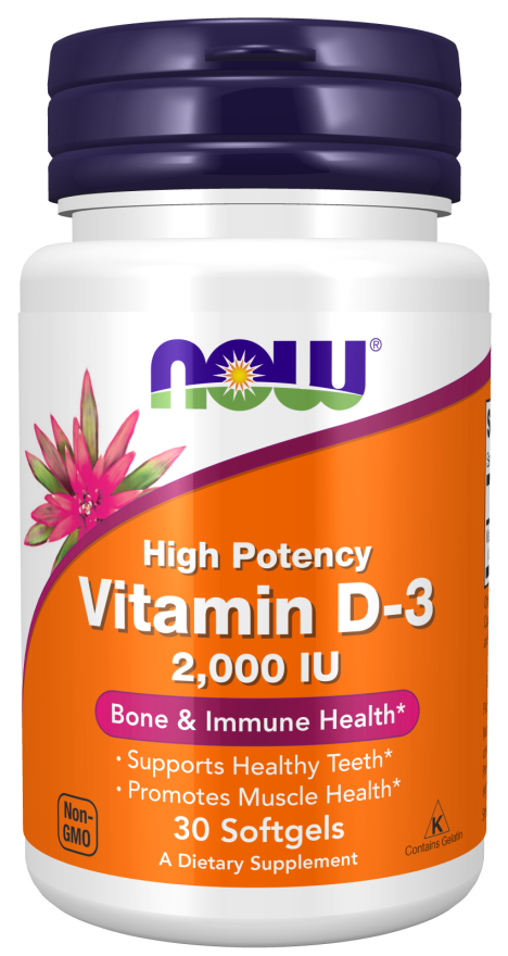 Now Foods Vitamin D3 2000IU 120 cap