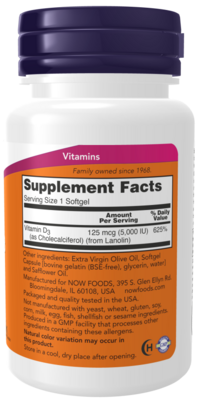 Now Foods D3 5000IU 240 cap
