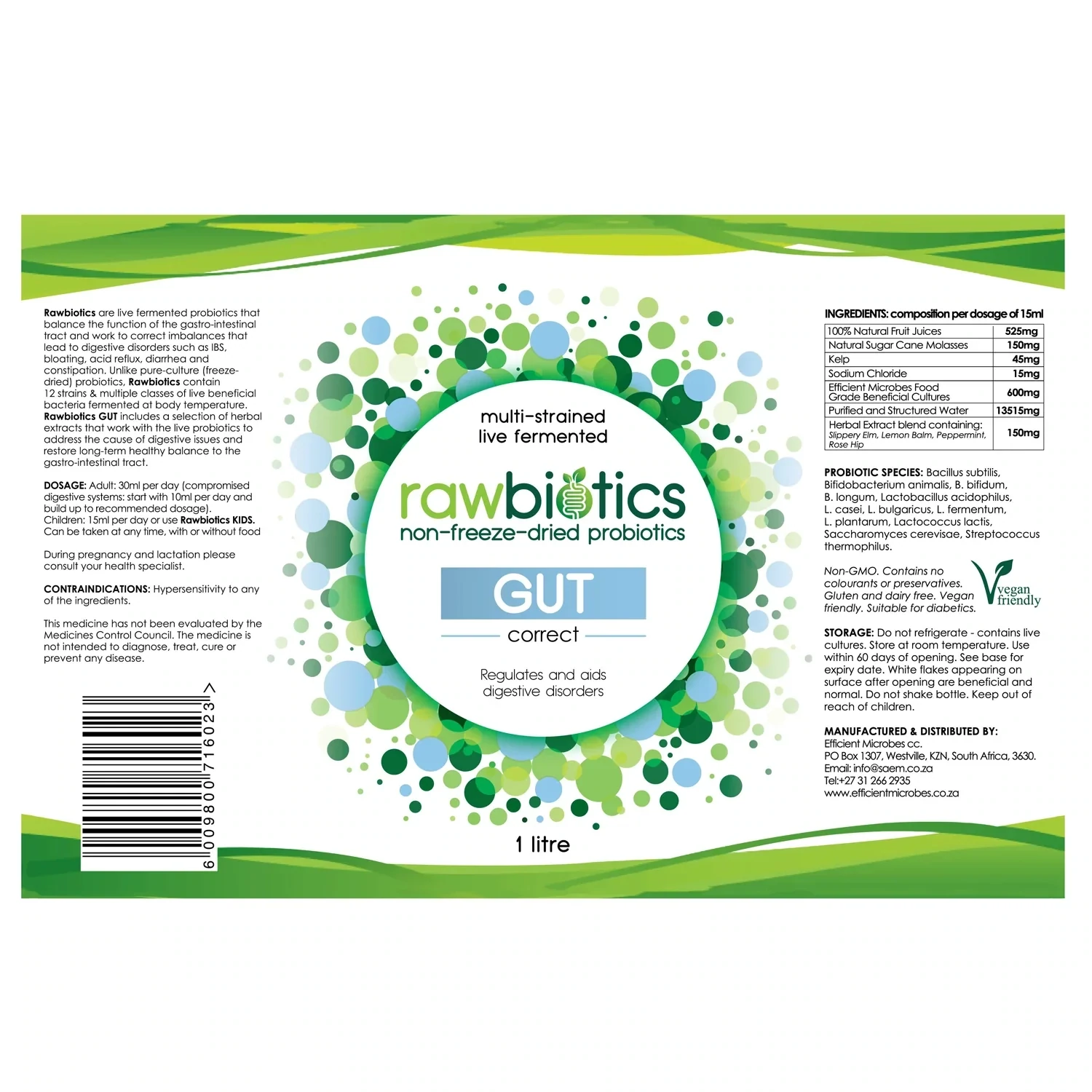 Rawbiotics Gut 500ml