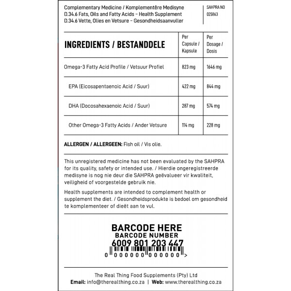 The Real Thing Mega Omega Supreme 150 cap