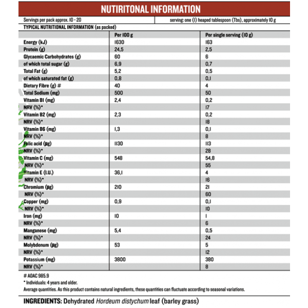 The Real Thing Barley Grass 200g