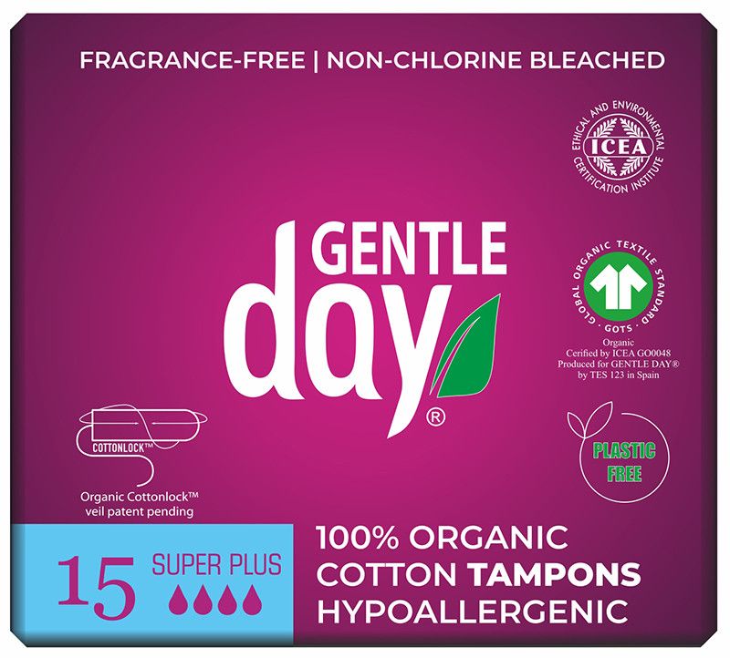 Gentle Day Cotton Tampons Super 15's
