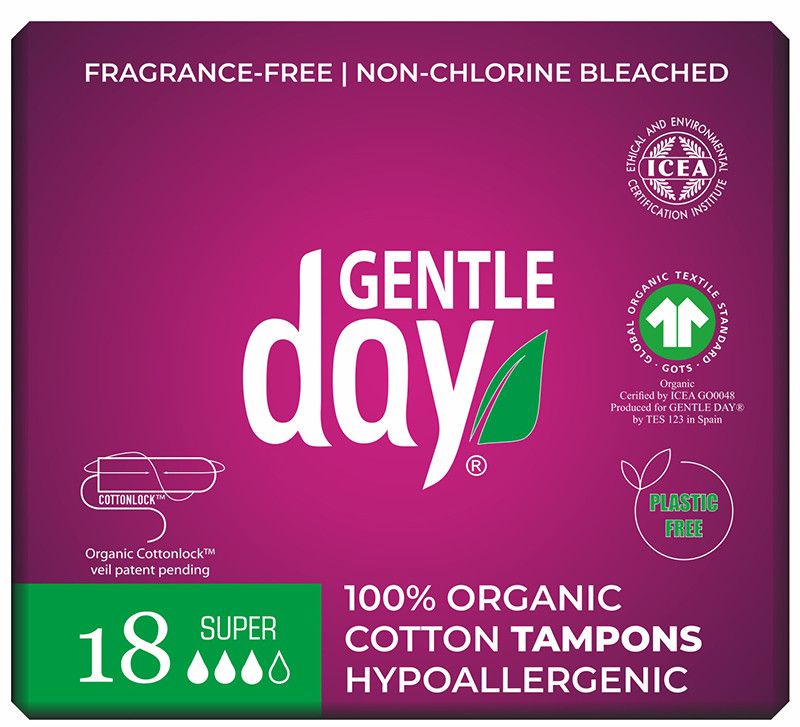 Gentle Day Cotton Tampons Super 18's