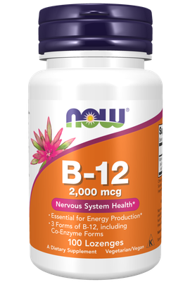 Now Foods Vitamin B12 2000mcg 100 lozenges