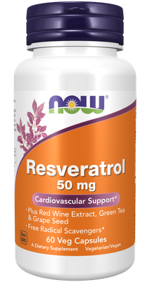 Now Foods Resveratrol 50mg 60 cap