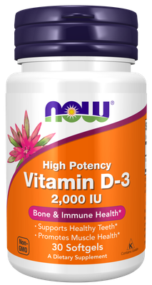 Now Foods Vitamin D3 2000IU 120 cap