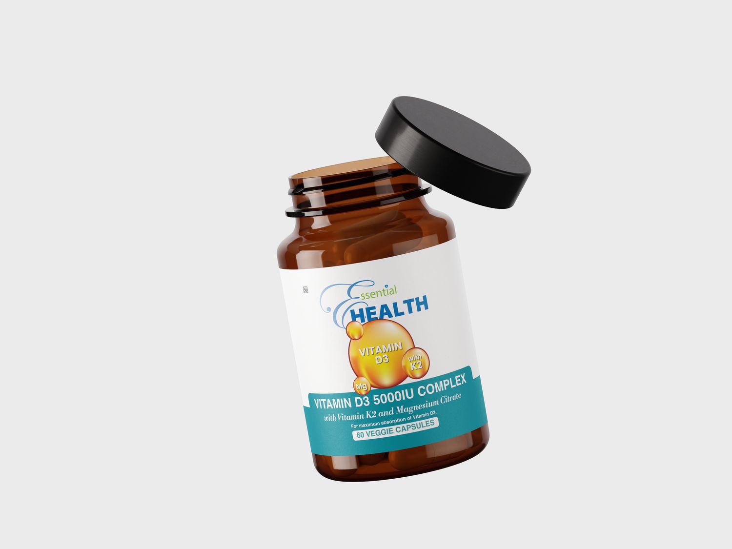 Essential Health Vitamin D3 Complex South Africa | D3 5000 + K2 + Magnesium | Health Basket