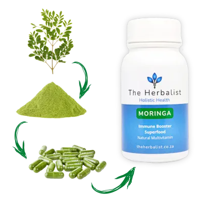 The Herbalist Moringa Capsules South Africa | Natural Energy &amp; Immune Support | Health Basket