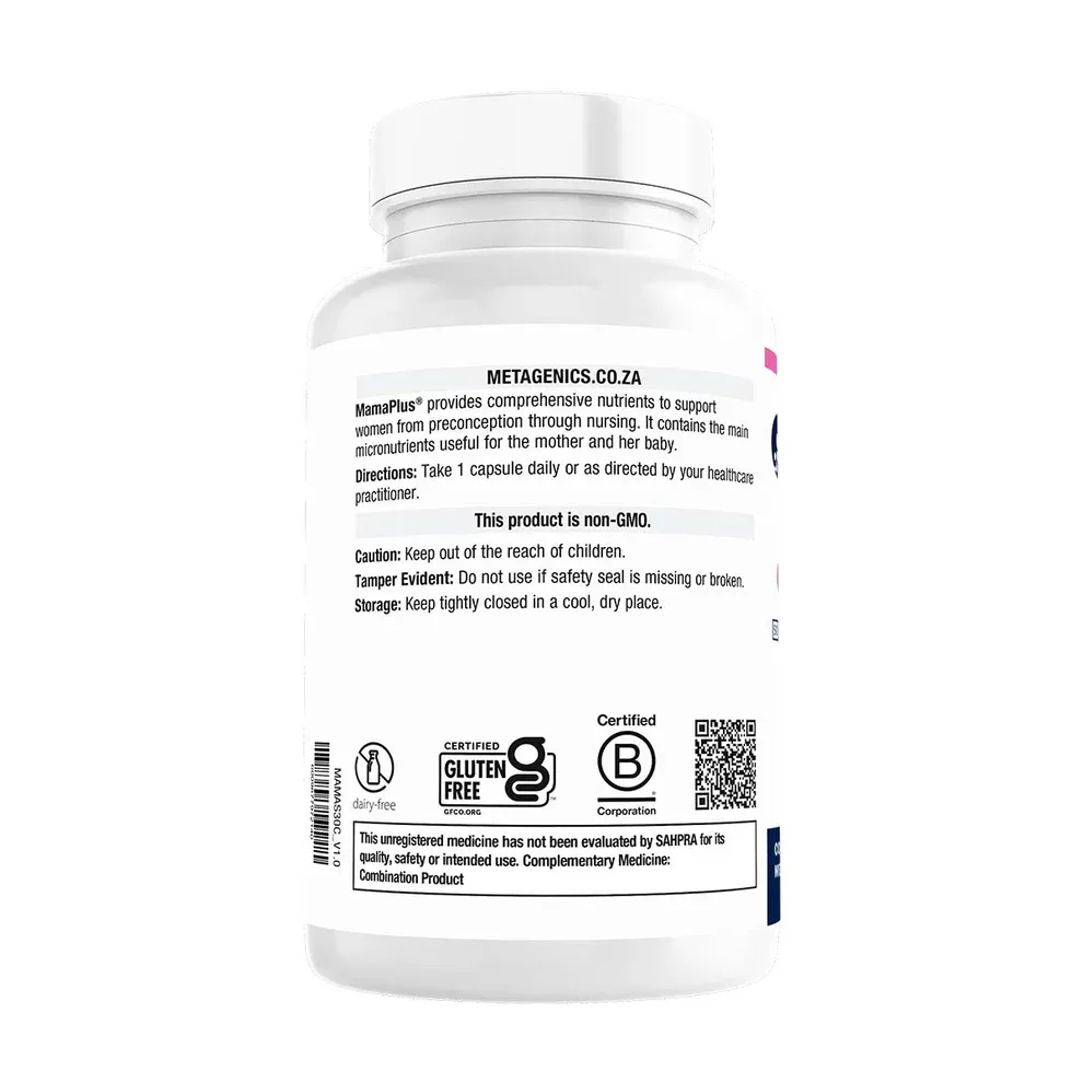 Metagenics MamaPlus Capsules South Africa | Pregnancy &amp; Fertility Support | Health Basket