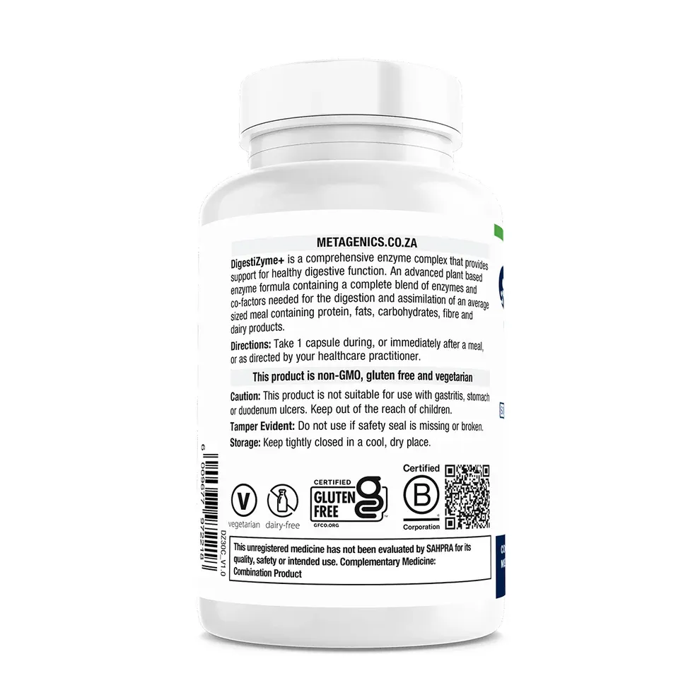 Metagenics Digestive Enzymes South Africa | Digestizyme 90 caps for Bloating &amp; Digestion | Health Basket