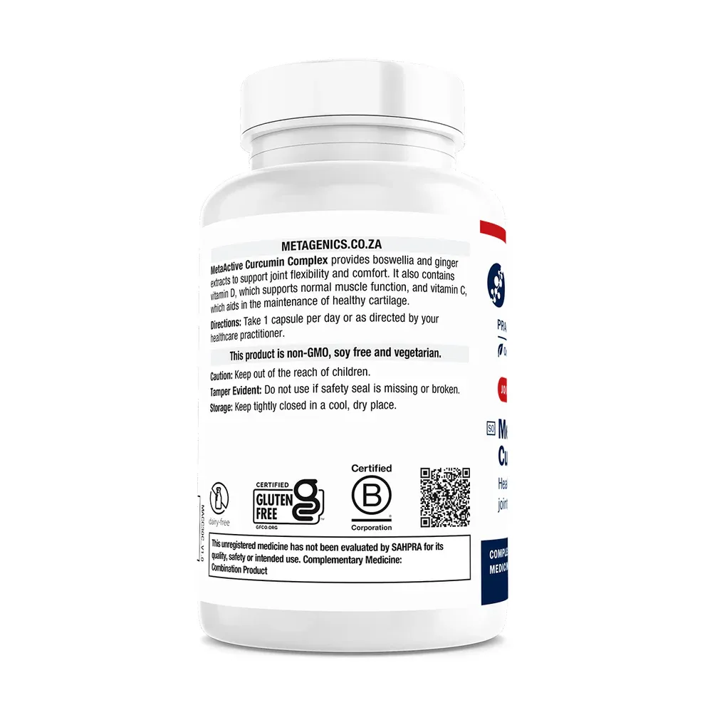 Metagenics Curcumin Complex South Africa | Joint &amp; Anti-Inflammatory Support | Health Basket