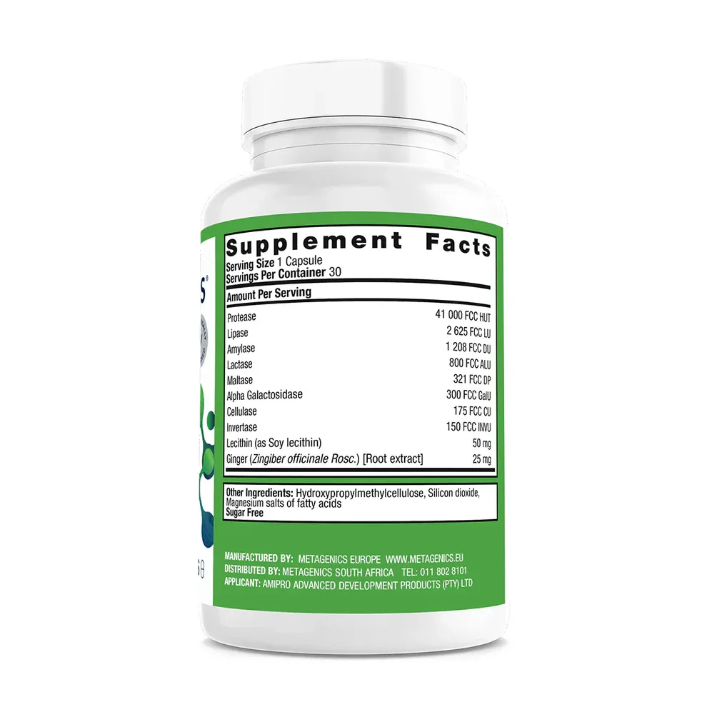 Metagenics Digestive Enzymes South Africa | Digestizyme 30 caps for Bloating &amp; Digestion | Health Basket
