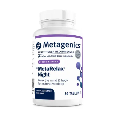 Metagenics MetaRelax Night South Africa | Sleep, Stress &amp; Nervous System Support | Health Basket