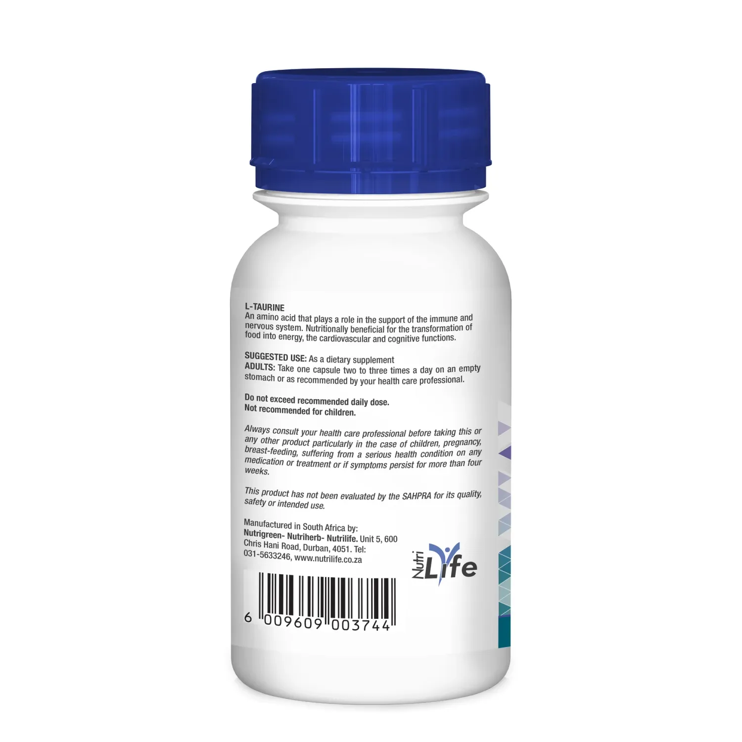 Nutrilife L Taurine South Africa | Heart, Brain &amp; Energy Support | Health Basket