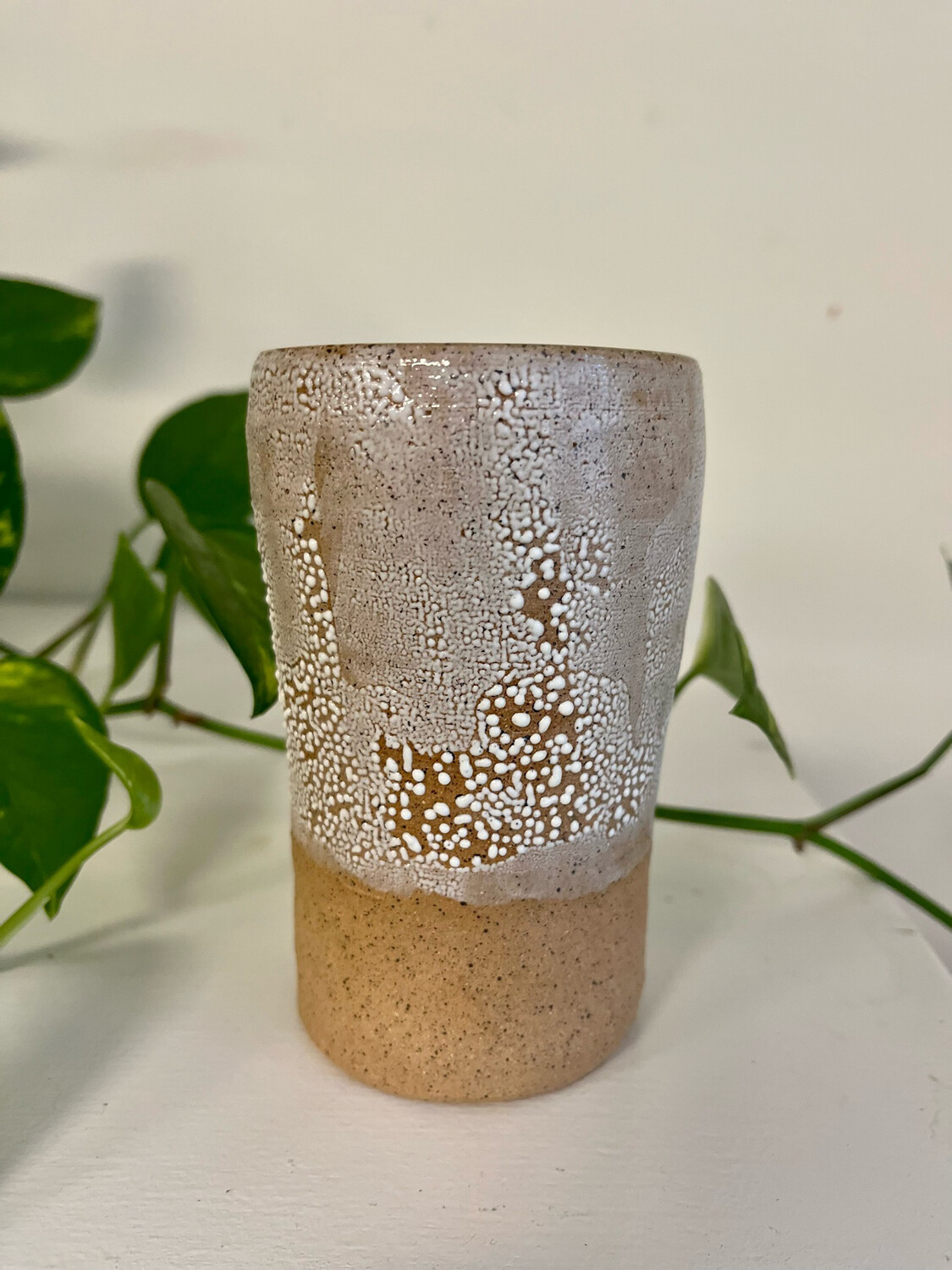 Bubbly White/Green Coffee Mug W/o Handle