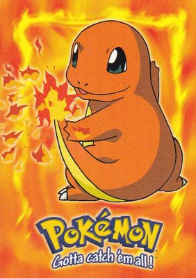 Charmander Topps Pokémon Card – Fireball Artwork