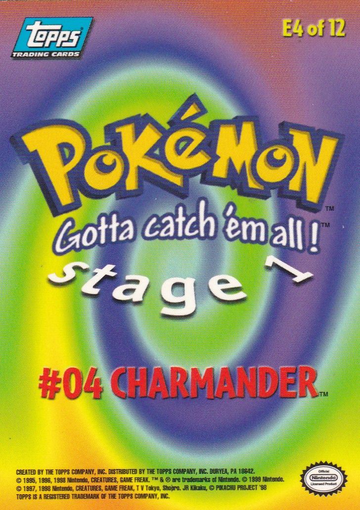 Charmander Topps Pokémon Card – Fireball Artwork