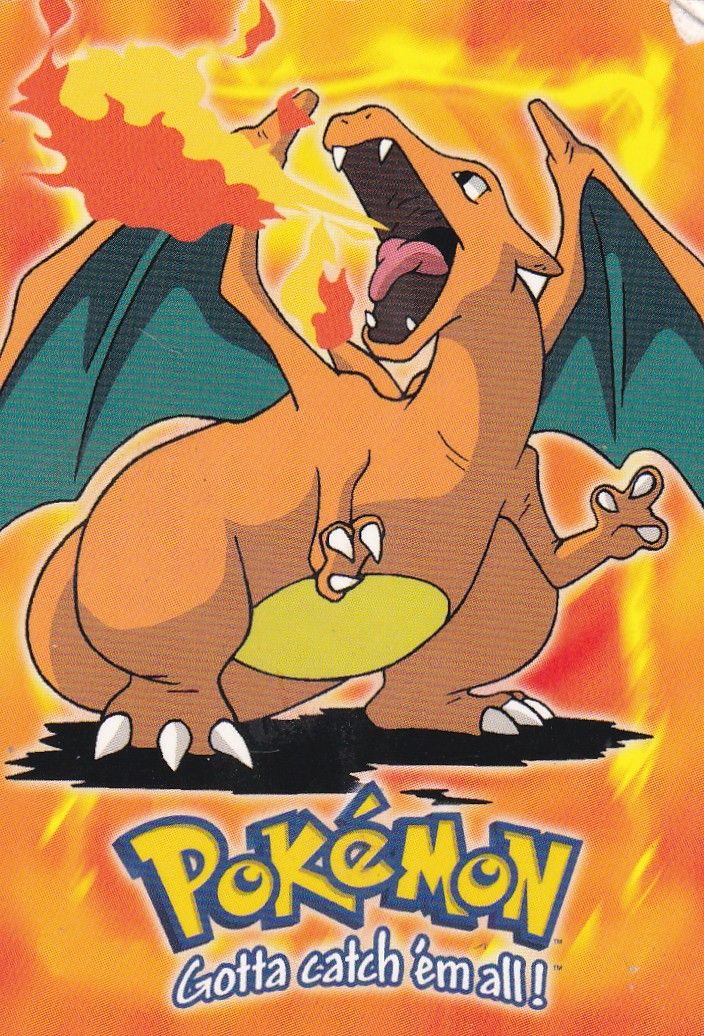 Charizard Topps Pokémon Card – Fire Background