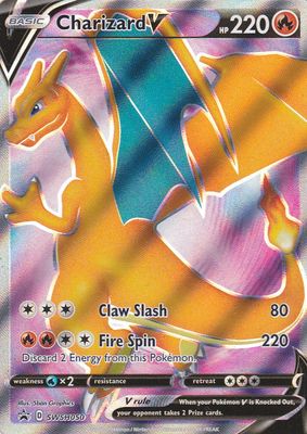 Charizard V – SWSH050 Black Star Promo Full Art