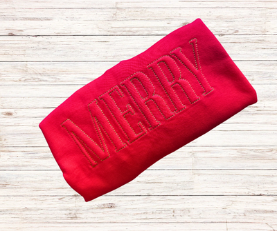 Embossed Merry Design