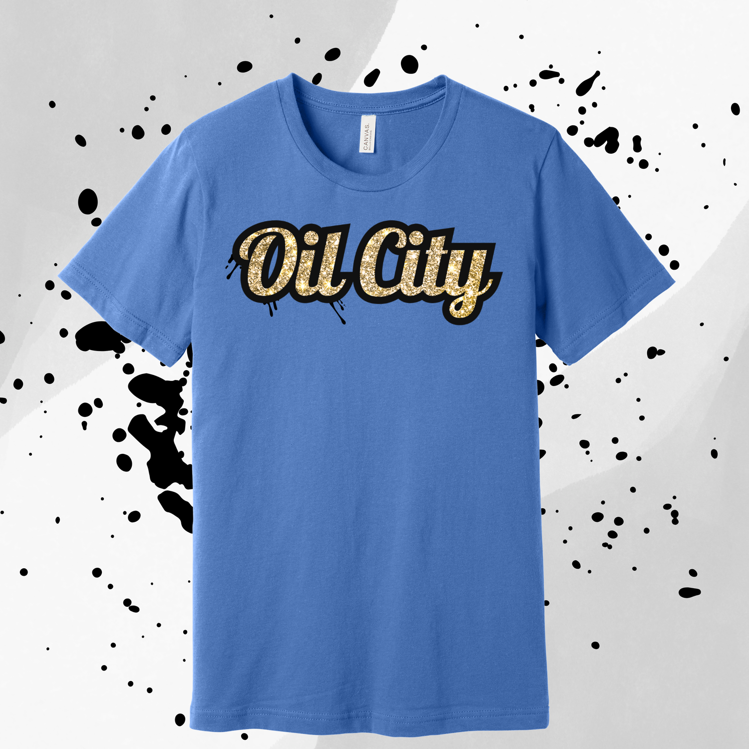Adult Glitter logo T-Shirt