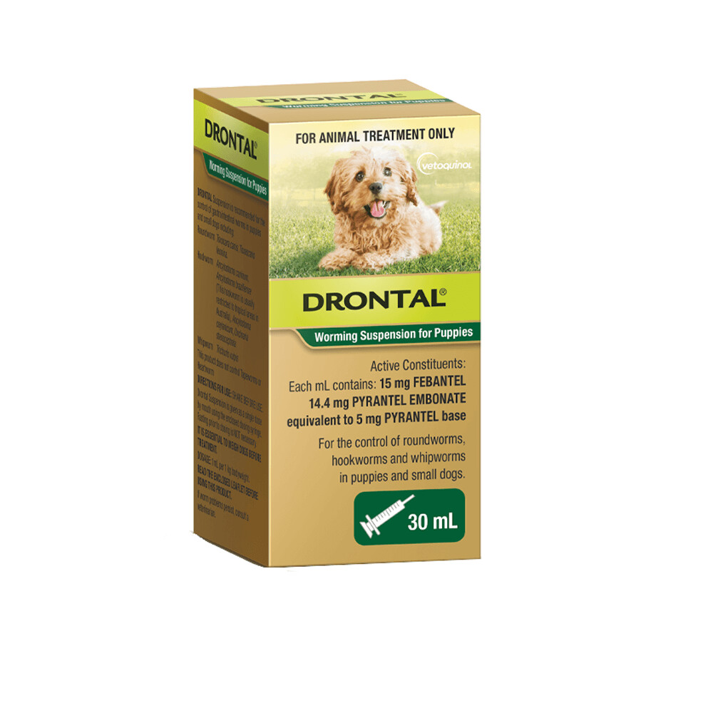 Drontal Allwormer Puppy Worming Suspension 30 mL Full Worm Protection