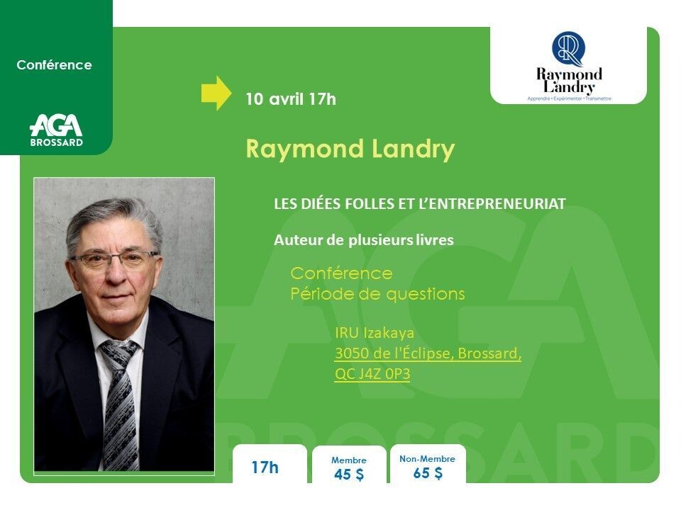 10 Avril: Raymond Landry