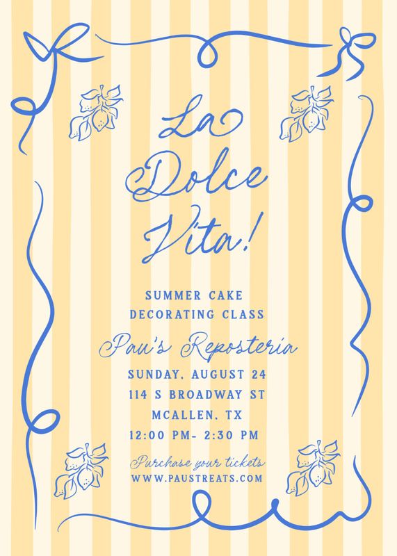La Dolce Vita Cake Decorating Class