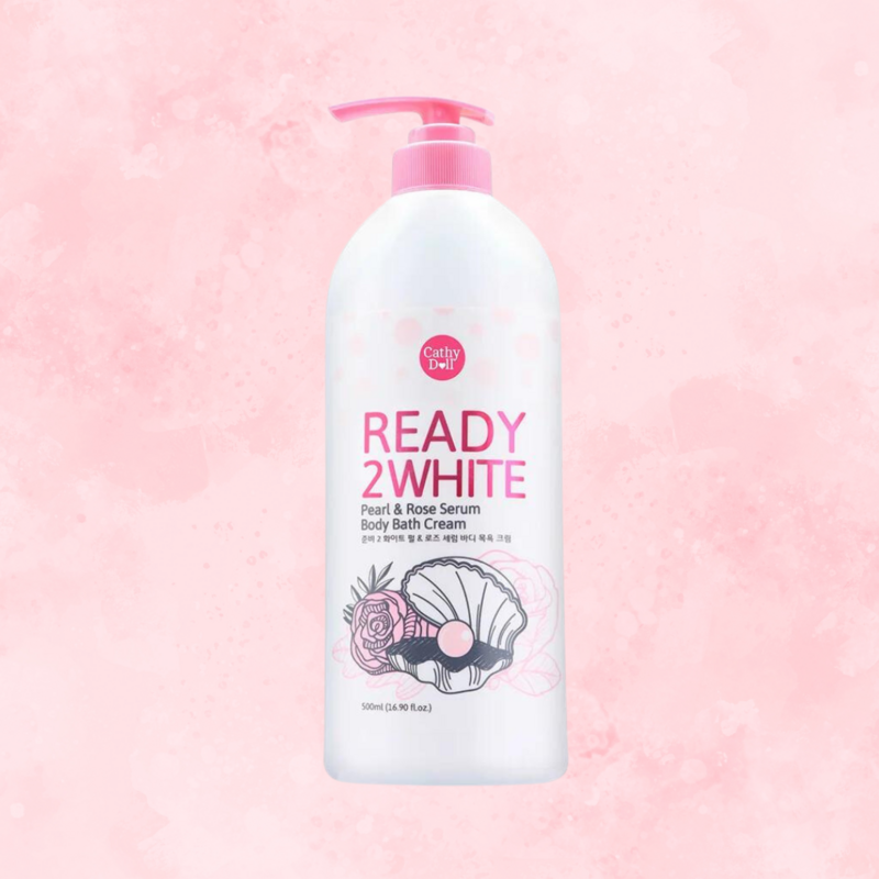 Ready 2 White Pearl &amp; Rose Serum Body Bath Cream
