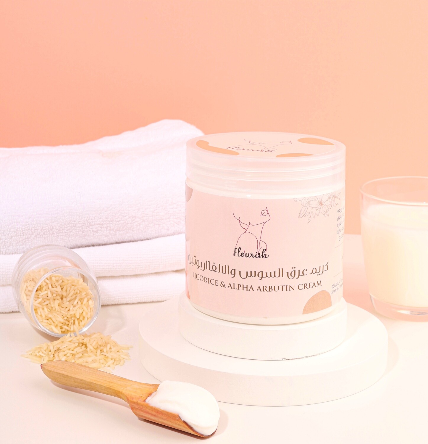 Flourish Body Licorice &amp; Alpha Arbutin Cream