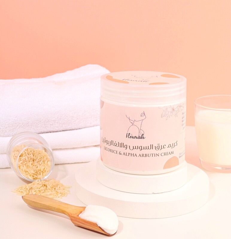 Flourish Body Licorice &amp; Alpha Arbutin Cream