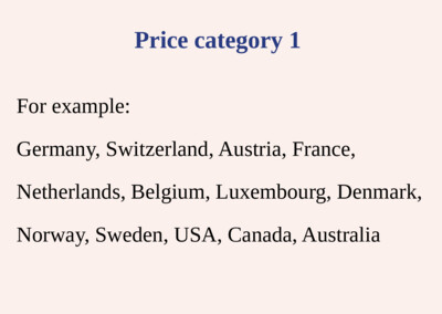 Registration - Price category 1