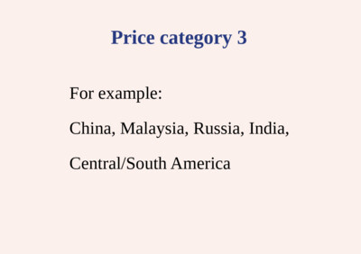 Registration - Price category 3