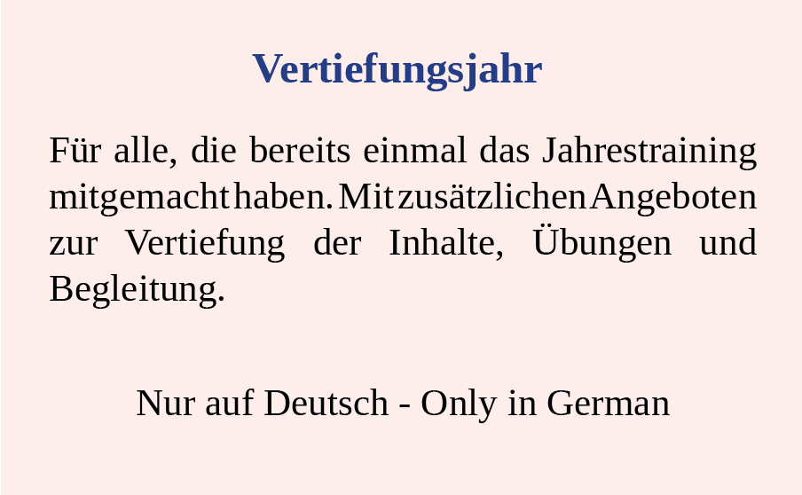 Specialization Year - Only in German