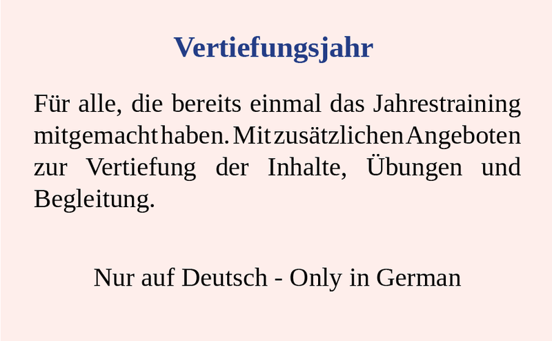 Specialization Year - Only in German