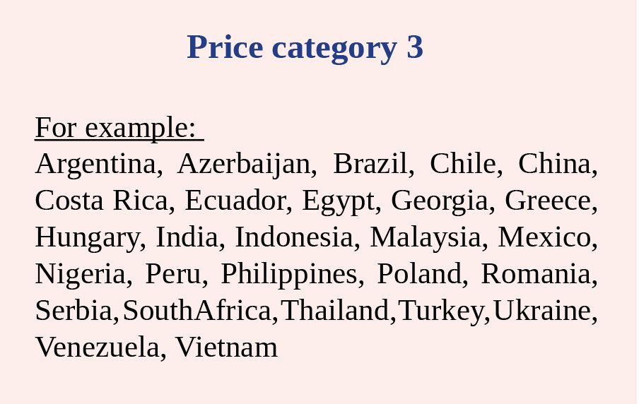 Registration - Price category 3