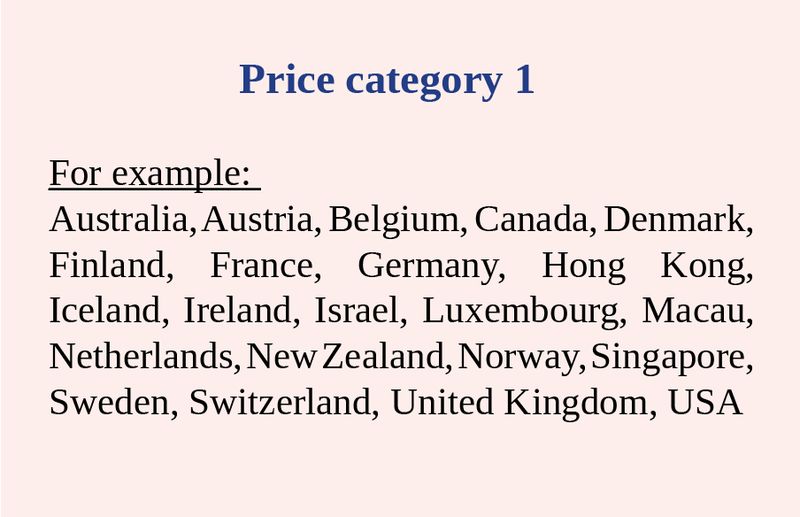 Registration - Price category 1