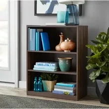 2023 Mainstays 3-Shelf Bookcase with Adjustable Shelves