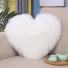 Delicate Heart Shaped Fluffy Pillow