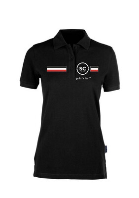 Poloshirt Damen schwarz
