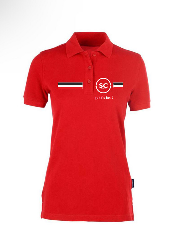 Poloshirt Damen rot