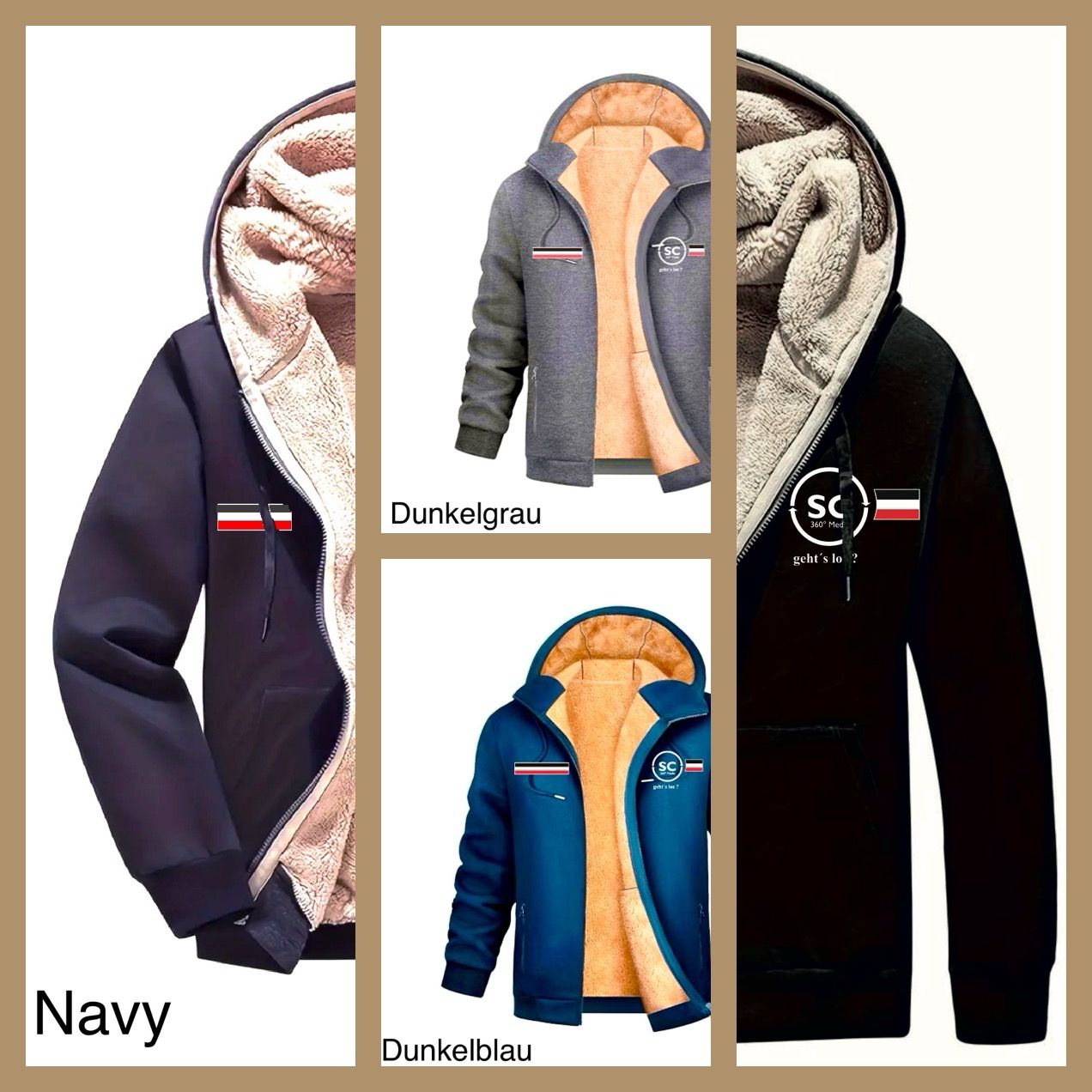 Kapuzenjacke „Teddyplüsch"