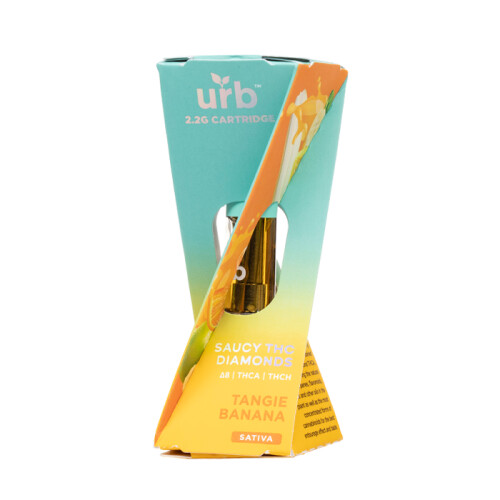 URB 2.2 Gram Saucy Diamonds, Sativa: Tangie Banana (Sativa)