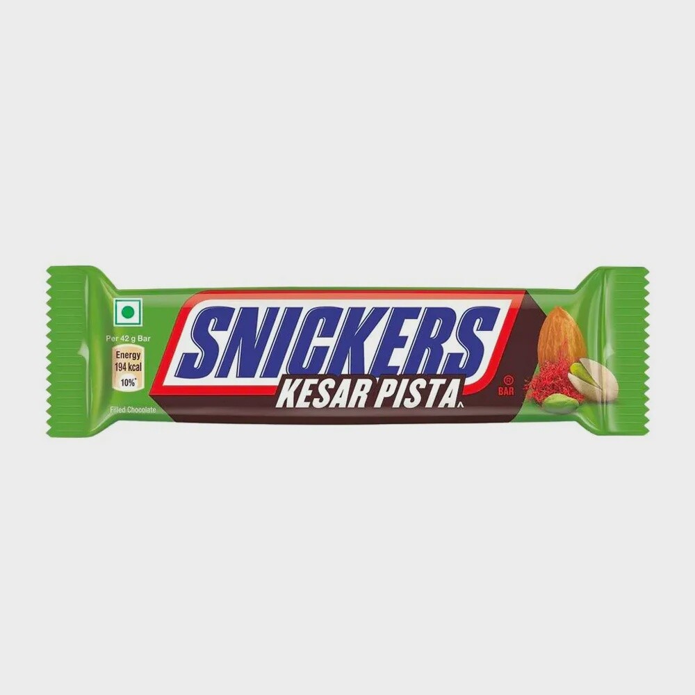 Snickers Kesar Pista Candy Bar (India)