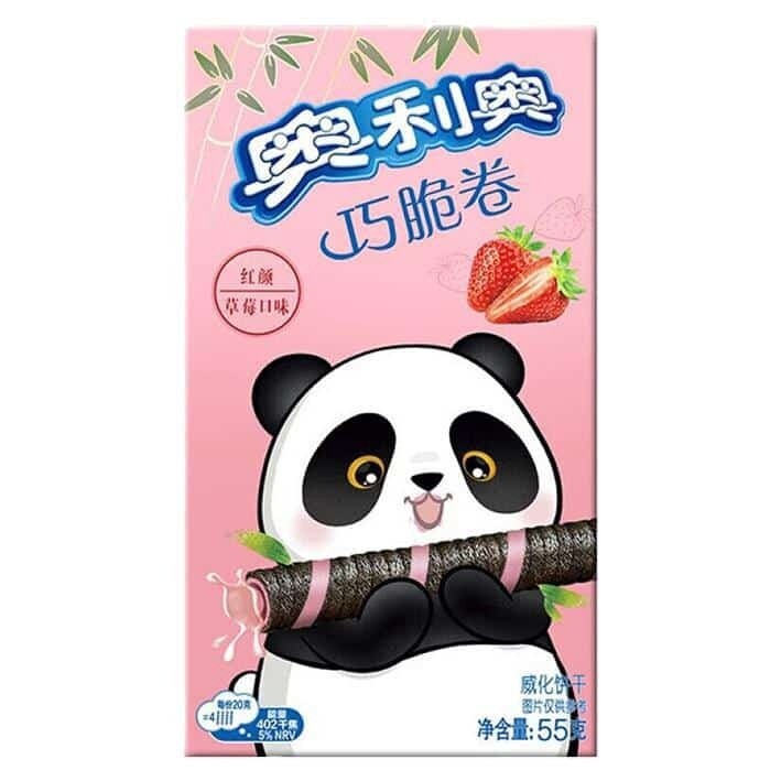 Oreo Wafer Roll Strawberry 54g (China)