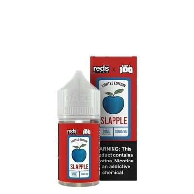 Reds Apple x Keep it 100 Limited Edition Salt Nic 30ml, Nicotine Strength: 30mg, Flavor: Slapple