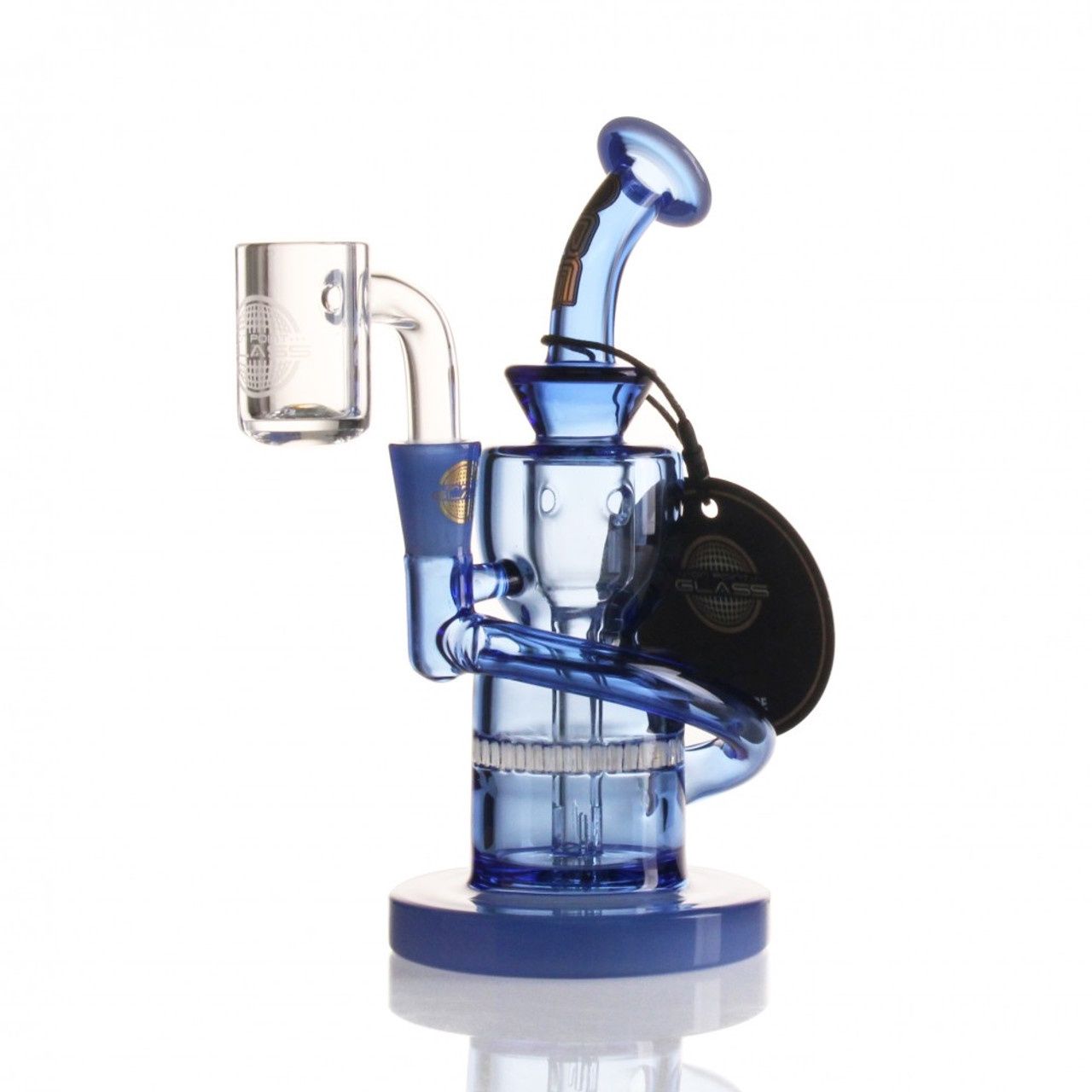 On Point Glass 6&quot; Mini Rig Series, Color: Blue