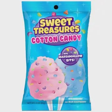 Cotton Candy Bag 3oz, Flavor: Sweet Treasures w/ Marshmallows