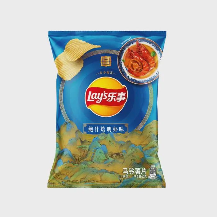 Lays Chips Shrimp with Abalone Sauce 70g (China)